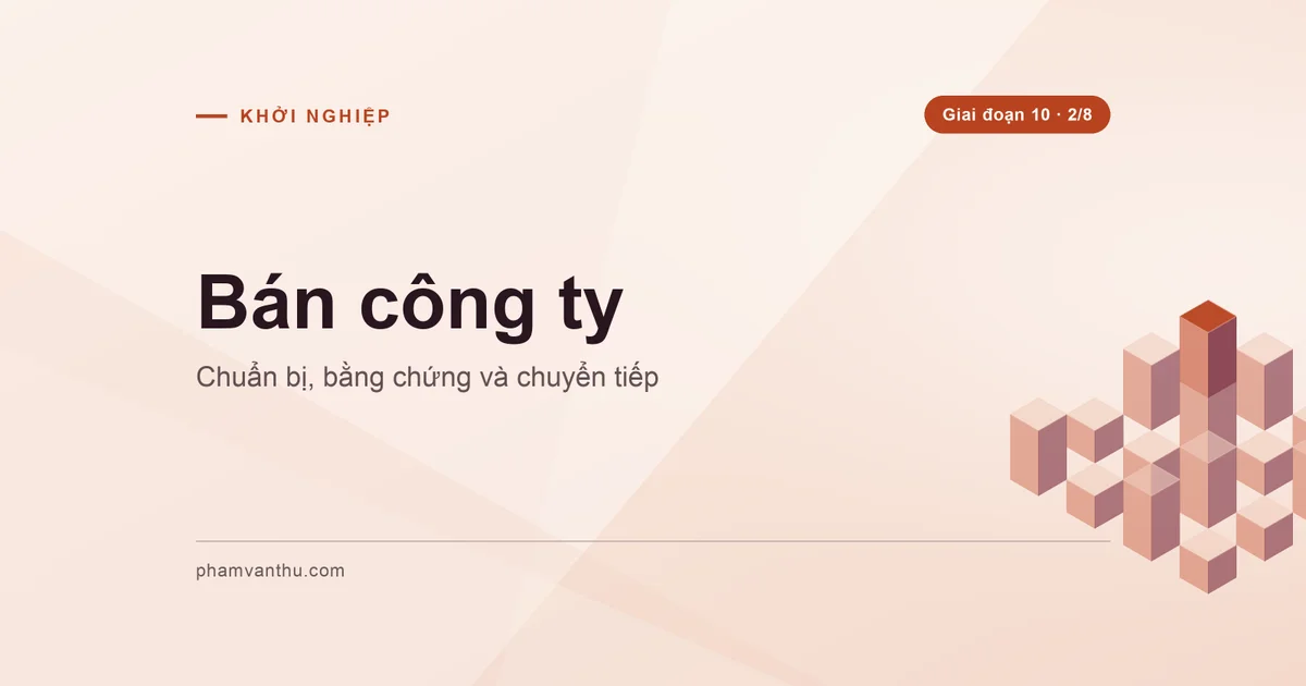 Bìa bán công ty với chuẩn bị, bằng chứng và chuyển tiếp