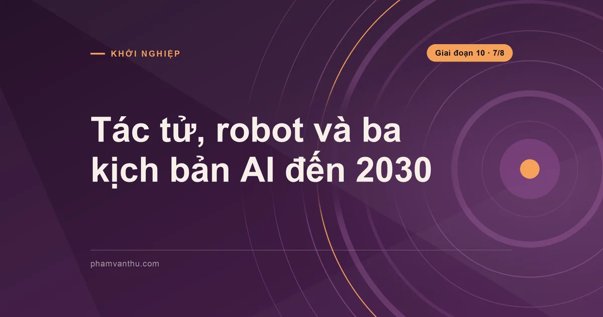 Ảnh bìa bài: Tác tử, robot và ba kịch bản AI đến 2030