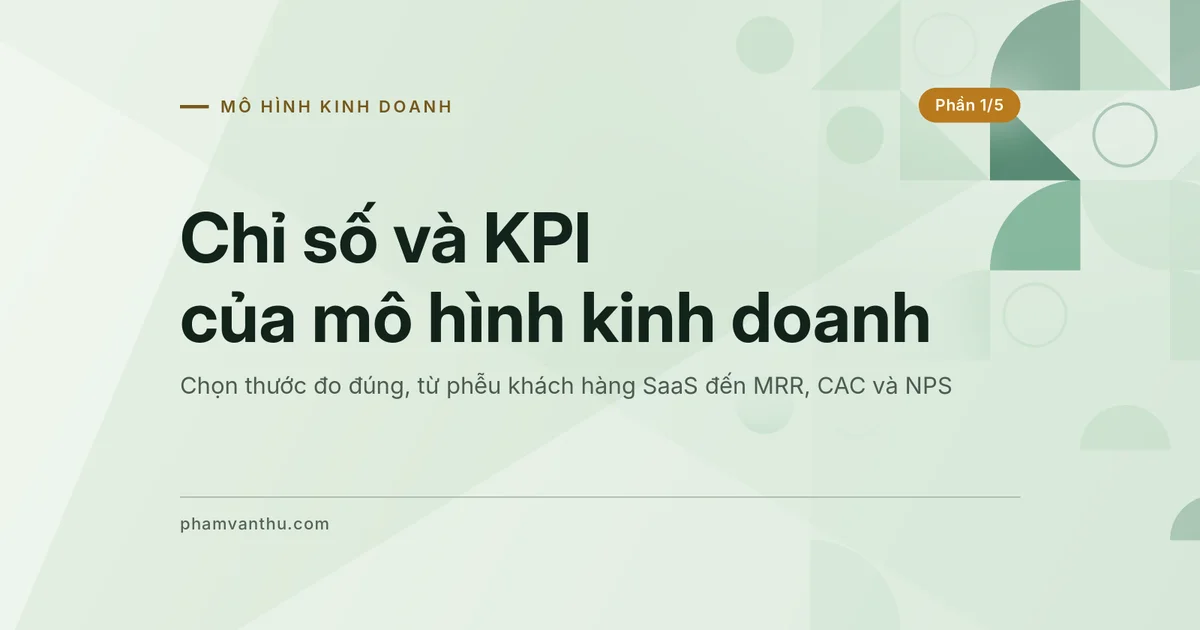 Ảnh đại diện bài Chỉ số và KPI của mô hình kinh doanh, phần 1/5