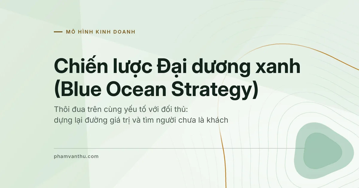 Ảnh đại diện bài Chiến lược Đại dương xanh (Blue Ocean Strategy)