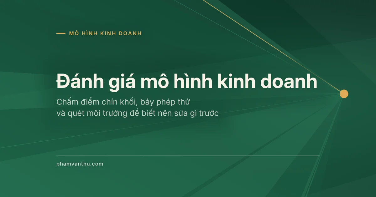 Ảnh đại diện bài Đánh giá mô hình kinh doanh