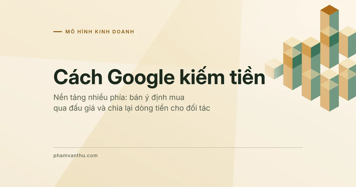 Ảnh đại diện bài về mô hình kinh doanh của Google: nền tảng nhiều phía và đấu giá quảng cáo