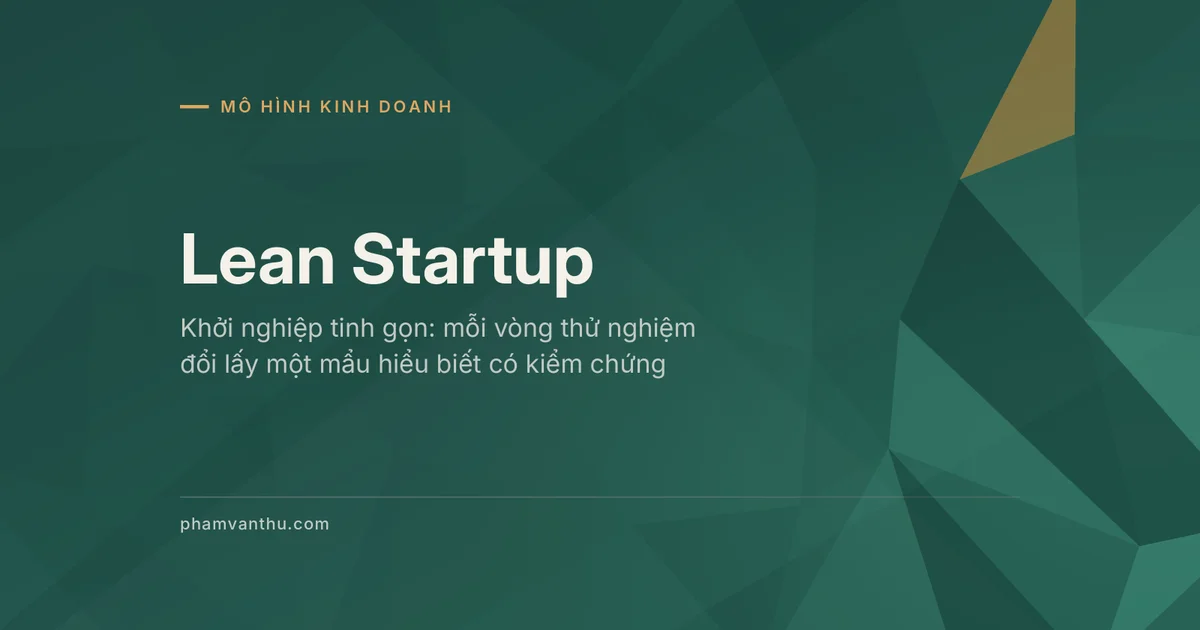 Ảnh đại diện bài Lean Startup: vòng lặp Xây dựng, Đo lường, Học hỏi