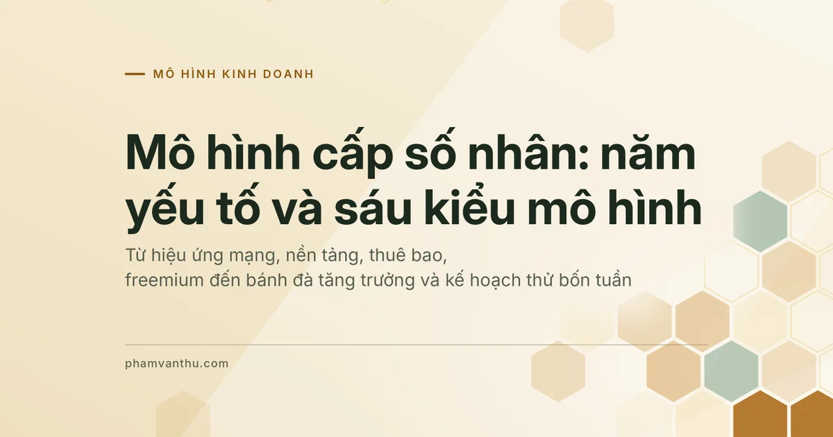 Ảnh đại diện bài về mô hình kinh doanh cấp số nhân
