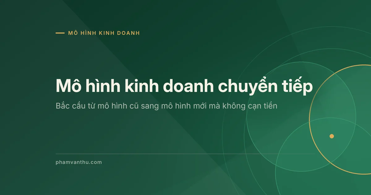 Ảnh đại diện bài về mô hình kinh doanh chuyển tiếp