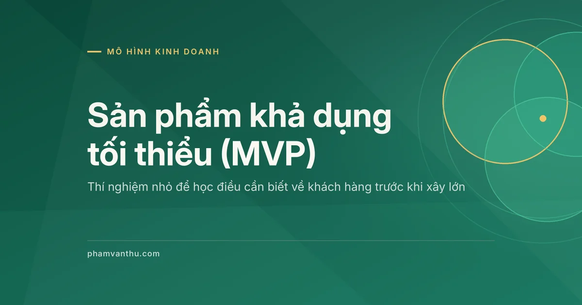 Ảnh đại diện bài Sản phẩm khả dụng tối thiểu (MVP): thí nghiệm nhỏ để học từ khách hàng