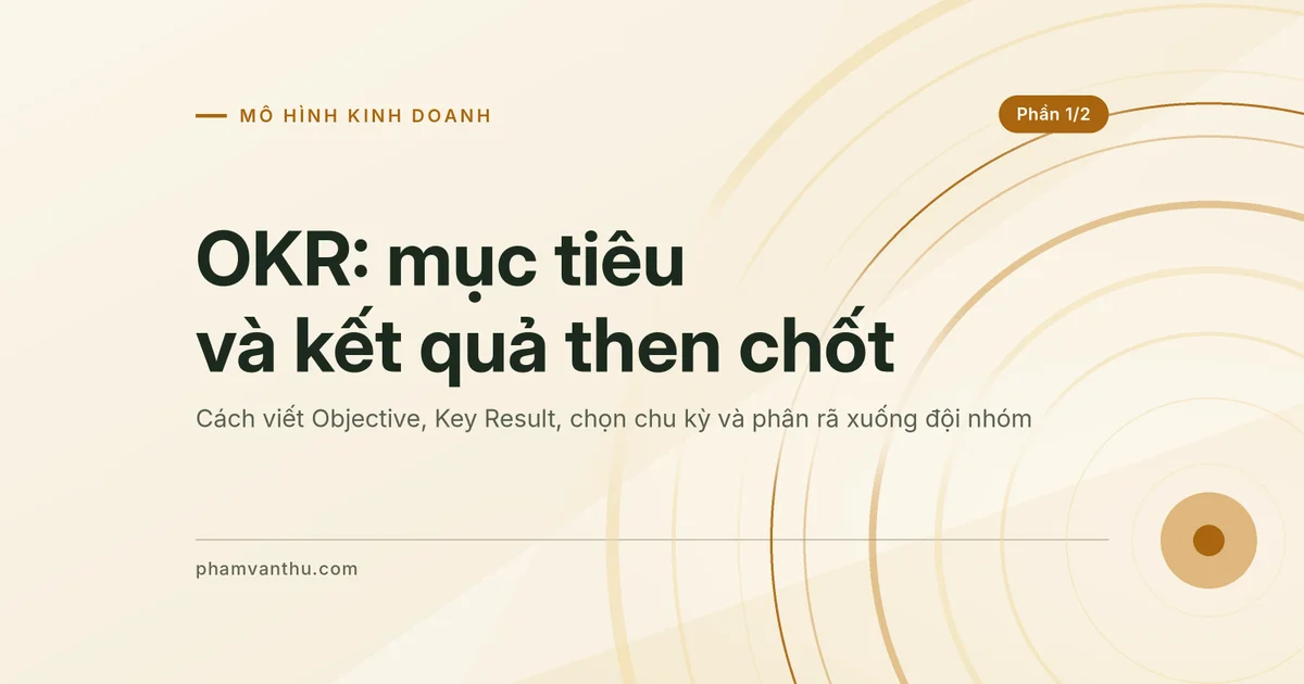Ảnh đại diện bài OKR phần một