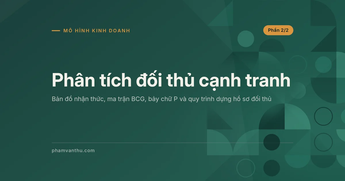 Ảnh đại diện bài về phân tích đối thủ cạnh tranh, phần 2
