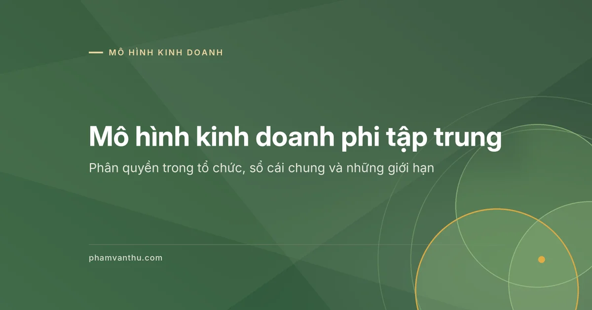 Ảnh đại diện bài Mô hình kinh doanh phi tập trung