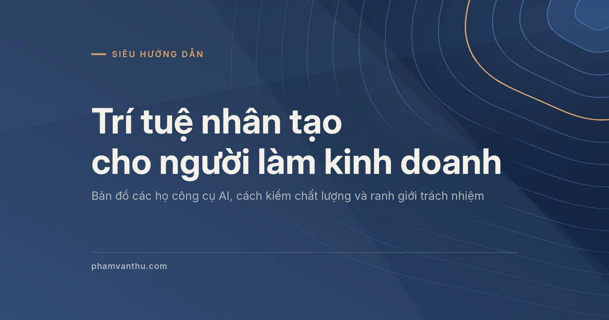 Ảnh đại diện bài về trí tuệ nhân tạo cho người làm kinh doanh