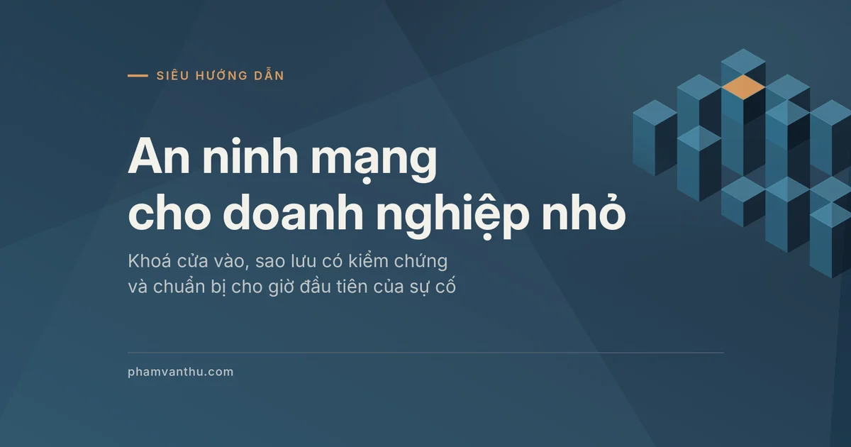 Ảnh đại diện bài về an ninh mạng cho doanh nghiệp nhỏ