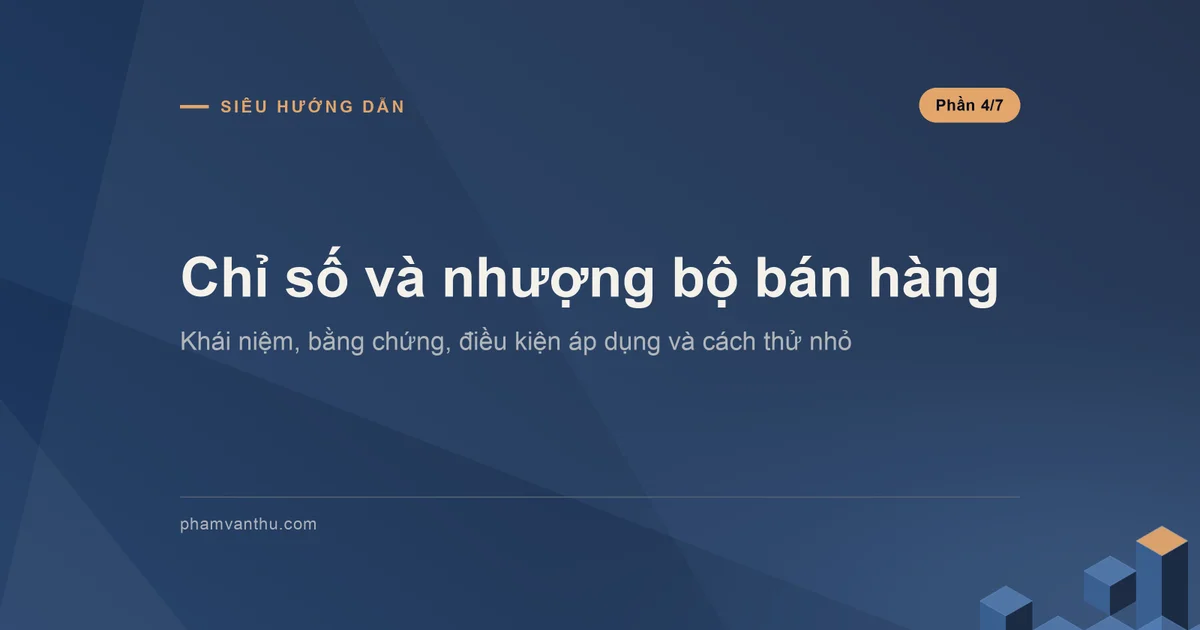 Chỉ số và nhượng bộ bán hàng – sơ đồ minh hoạ do người viết tạo