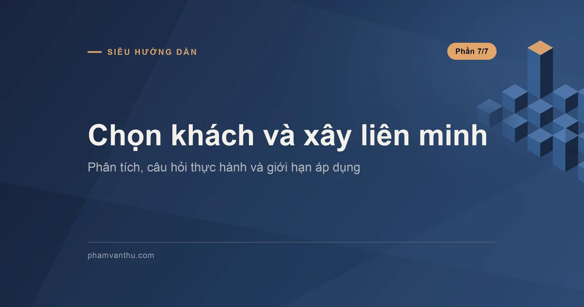 Ảnh đại diện: Chọn khách và xây liên minh