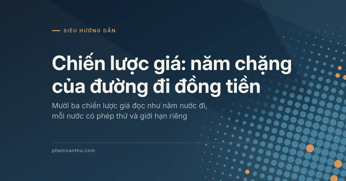 Ảnh đại diện bài Chiến lược giá theo năm chặng của đường đi đồng tiền