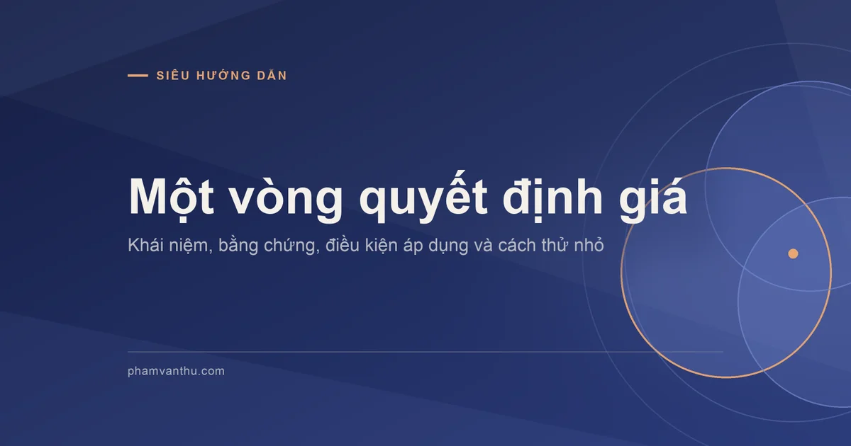 Một vòng quyết định giá – sơ đồ minh hoạ do người viết tạo