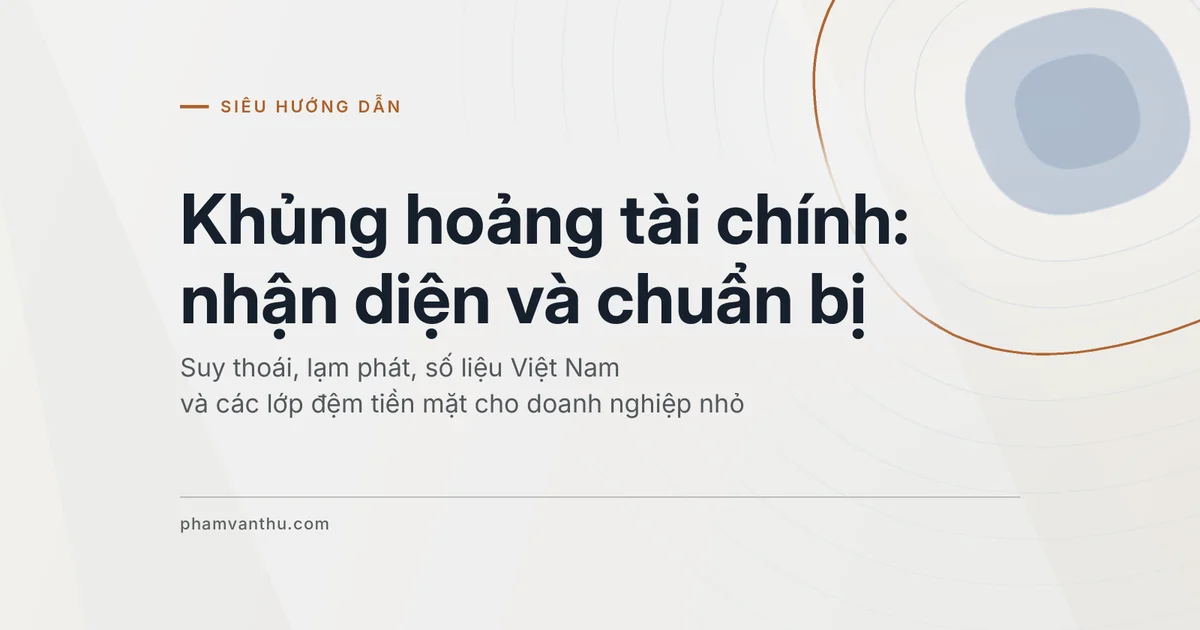 Ảnh đại diện bài hướng dẫn về khủng hoảng tài chính: nhận diện và chuẩn bị