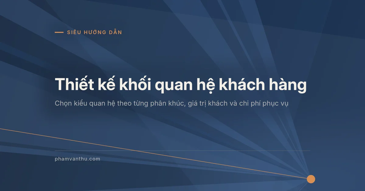 Ảnh đại diện bài về thiết kế khối quan hệ khách hàng