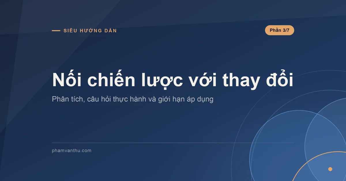 Ảnh đại diện: Nối chiến lược với thay đổi