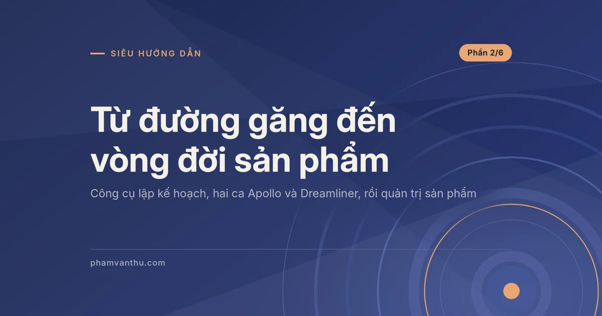 Ảnh đại diện bài Công cụ lập kế hoạch, Apollo, Dreamliner và quản trị sản phẩm, phần 2/6