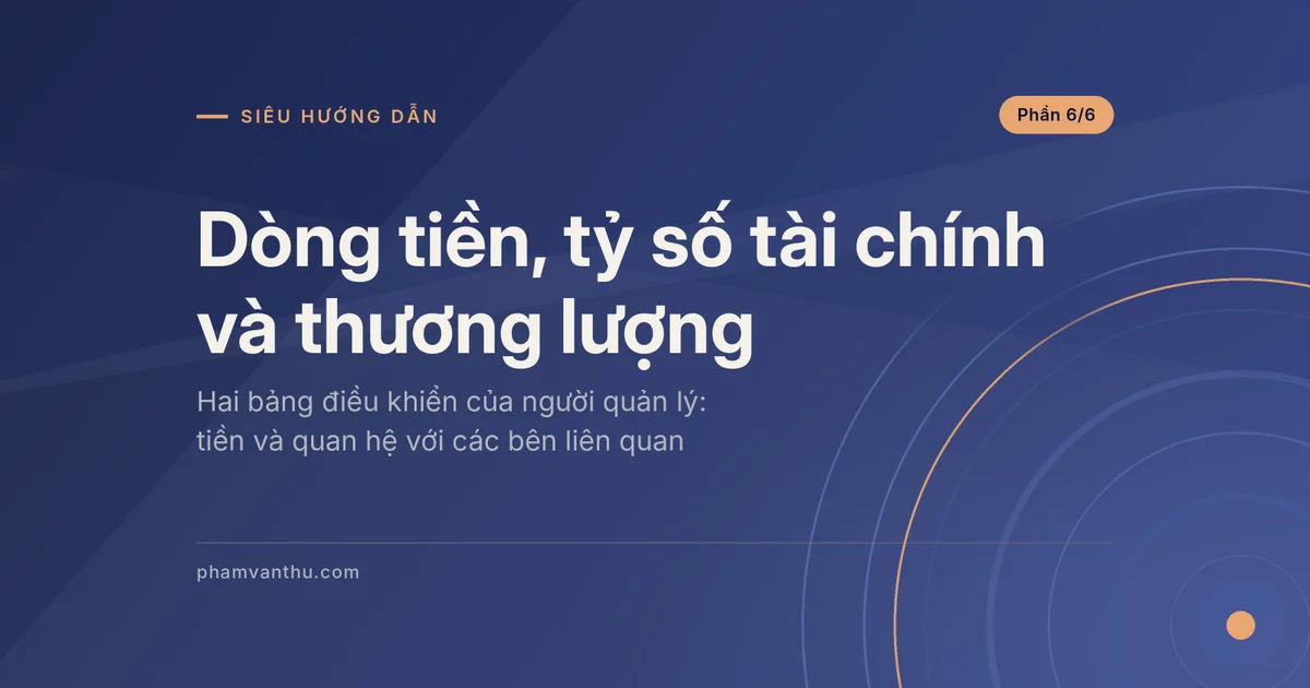 Ảnh đại diện bài Dòng tiền, tỷ số tài chính và thương lượng, phần 6/6