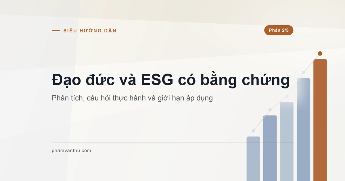 Ảnh đại diện: Đạo đức và ESG có bằng chứng