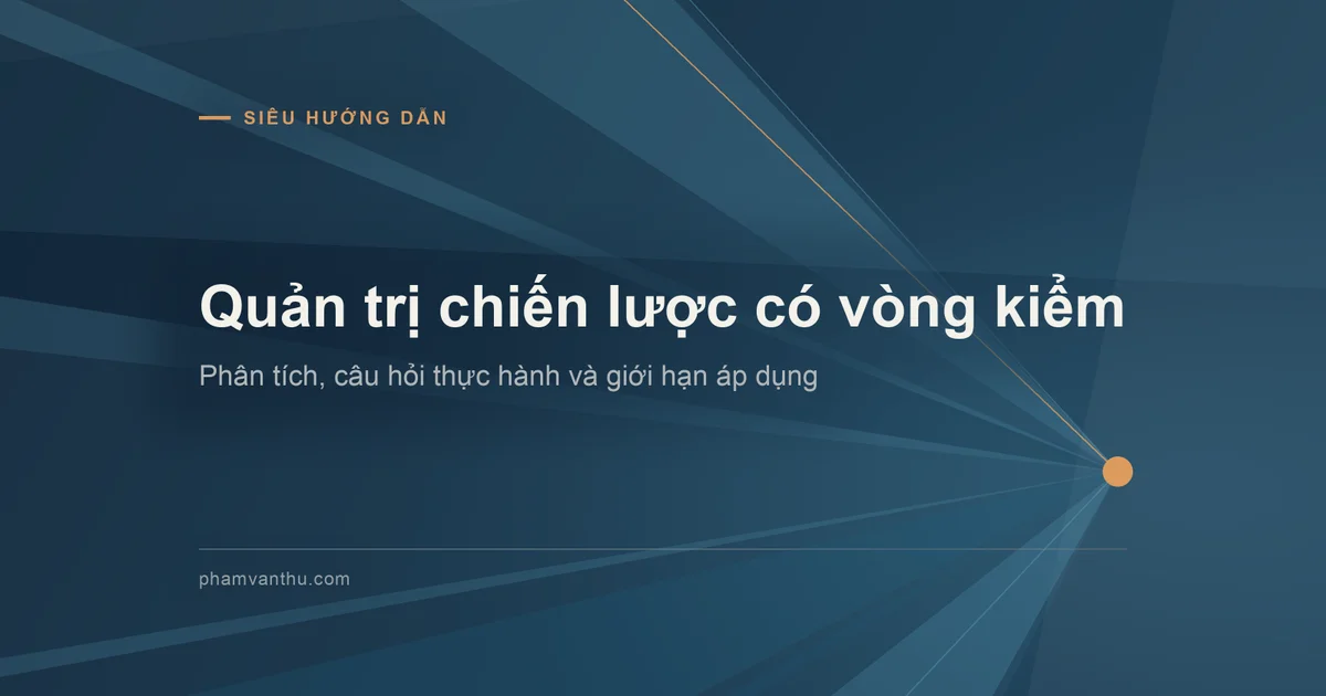 Ảnh đại diện: Quản trị chiến lược có vòng kiểm