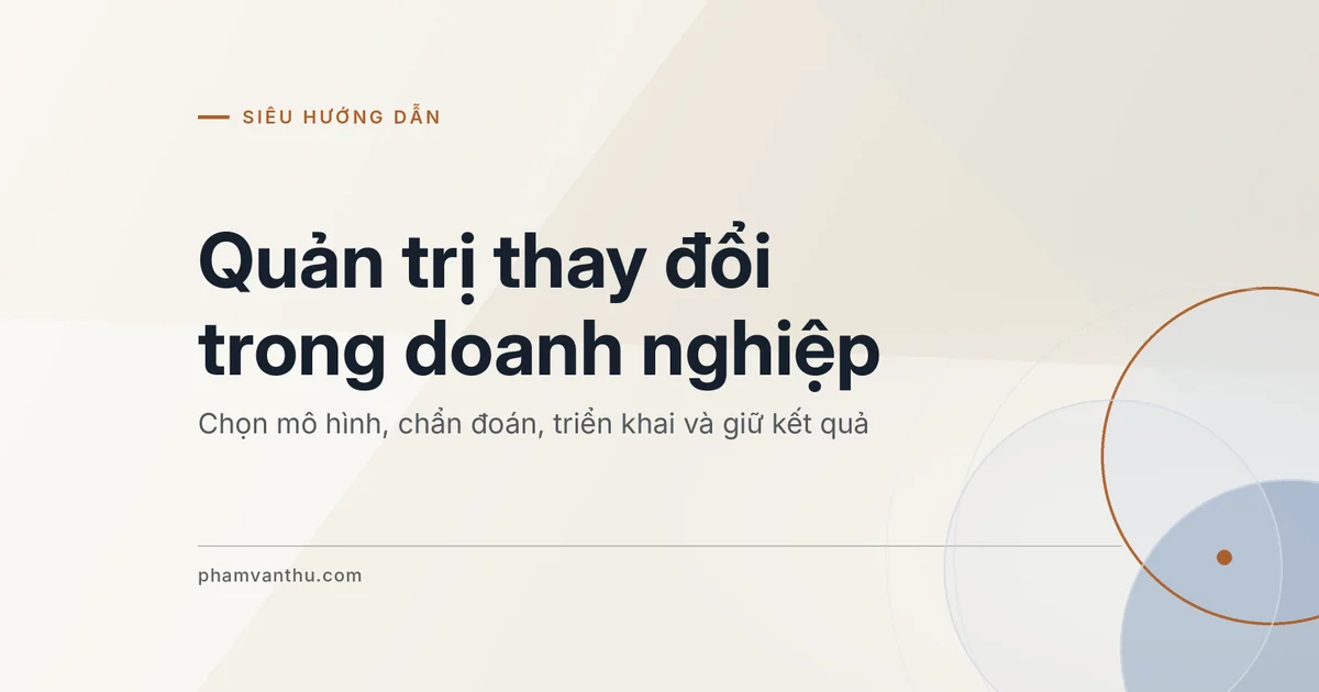 Ảnh đại diện bài Quản trị thay đổi trong doanh nghiệp