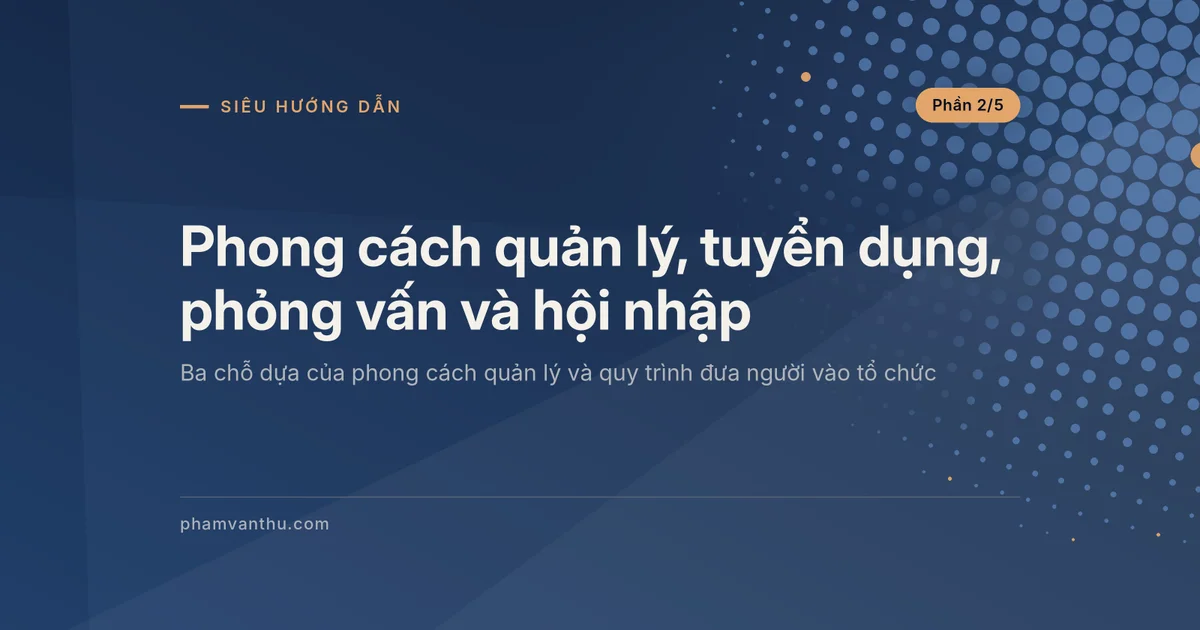 Ảnh đại diện bài Quản trị tổ chức, phần 2/5