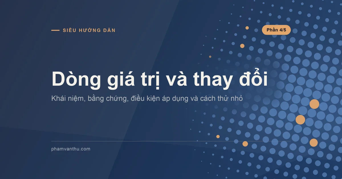 Dòng giá trị và thay đổi – sơ đồ minh hoạ do người viết tạo
