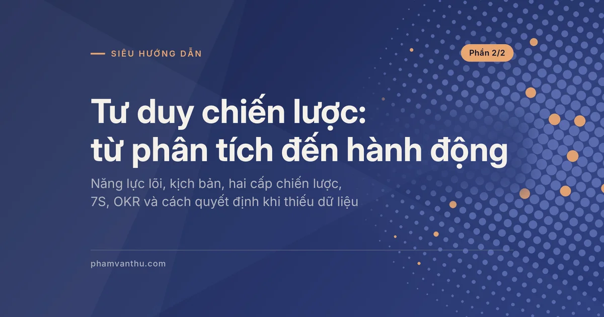 Ảnh đại diện bài Tư duy chiến lược từ phân tích đến hành động, phần 2/2